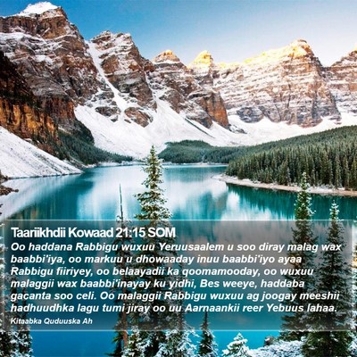 Taariikhdii Kowaad 21:15 SOM Bible Verse Image