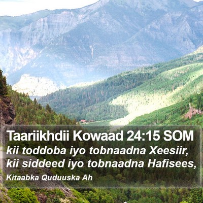 Taariikhdii Kowaad 24:15 SOM Bible Verse Image