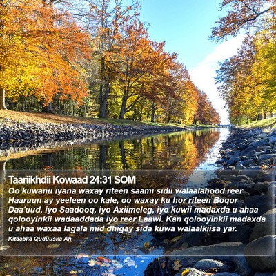Taariikhdii Kowaad 24:31 SOM Bible Verse Image