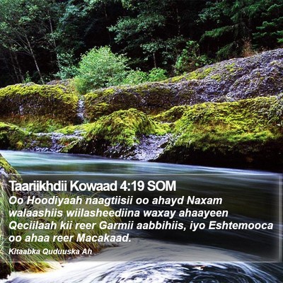 Taariikhdii Kowaad 4:19 SOM Bible Verse Image