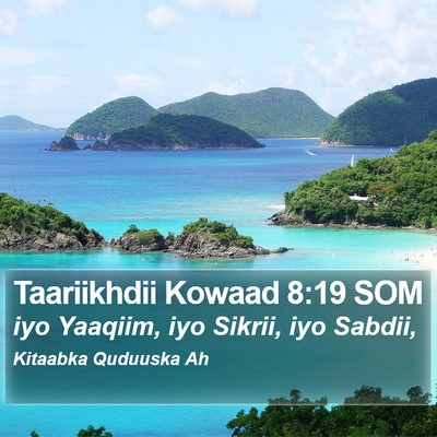 Taariikhdii Kowaad 8:19 SOM Bible Verse Image
