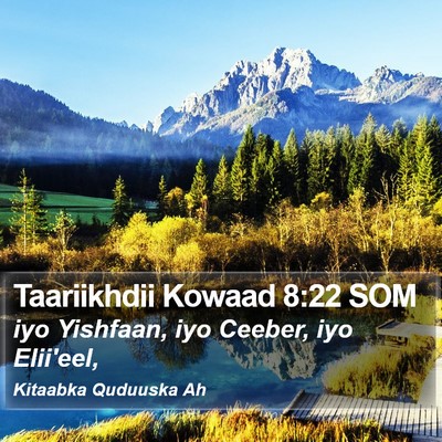 Taariikhdii Kowaad 8:22 SOM Bible Verse Image