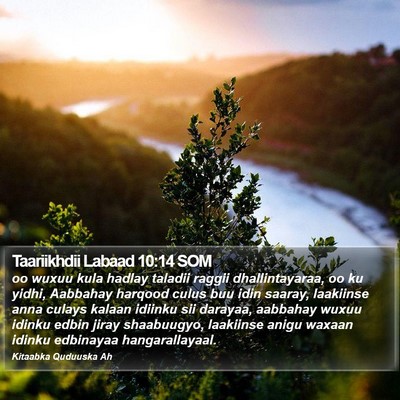 Taariikhdii Labaad 10:14 SOM Bible Verse Image