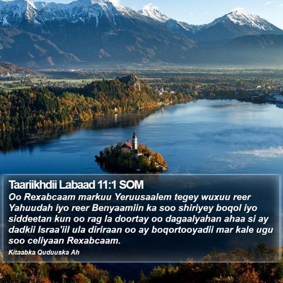 Taariikhdii Labaad 11:1 SOM Bible Verse Image
