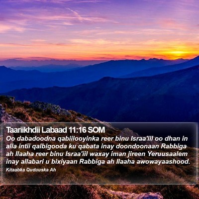 Taariikhdii Labaad 11:16 SOM Bible Verse Image