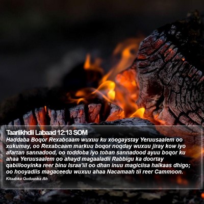 Taariikhdii Labaad 12:13 SOM Bible Verse Image