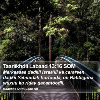 Taariikhdii Labaad 13:16 SOM Bible Verse Image