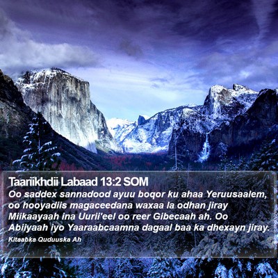 Taariikhdii Labaad 13:2 SOM Bible Verse Image