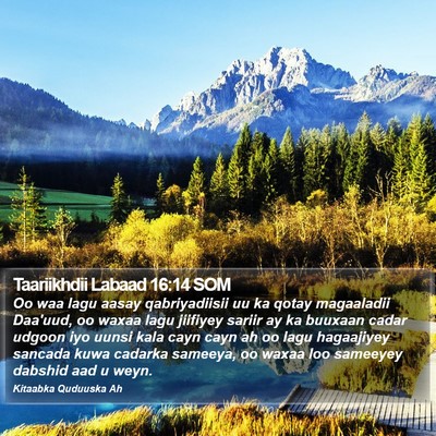 Taariikhdii Labaad 16:14 SOM Bible Verse Image