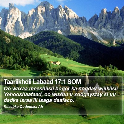 Taariikhdii Labaad 17:1 SOM Bible Verse Image