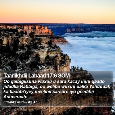 Taariikhdii Labaad 17:6 SOM Bible Verse Image