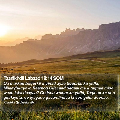 Taariikhdii Labaad 18:14 SOM Bible Verse Image
