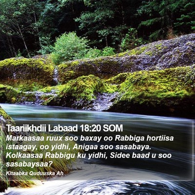Taariikhdii Labaad 18:20 SOM Bible Verse Image