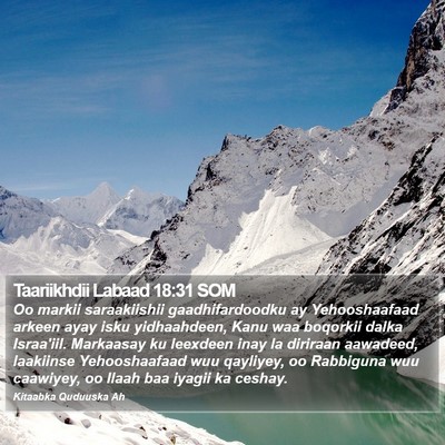 Taariikhdii Labaad 18:31 SOM Bible Verse Image