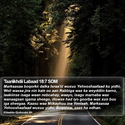Taariikhdii Labaad 18:7 SOM Bible Verse Image