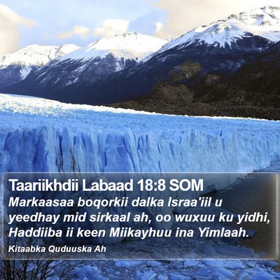 Taariikhdii Labaad 18:8 SOM Bible Verse Image