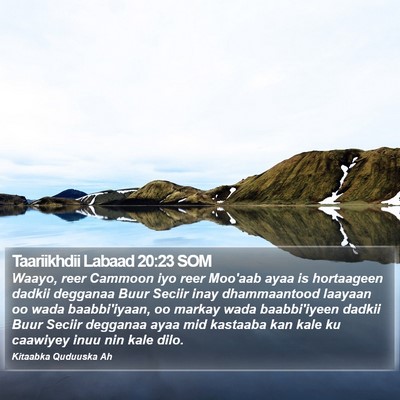 Taariikhdii Labaad 20:23 SOM Bible Verse Image