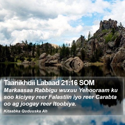 Taariikhdii Labaad 21:16 SOM Bible Verse Image