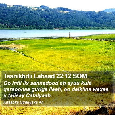 Taariikhdii Labaad 22:12 SOM Bible Verse Image