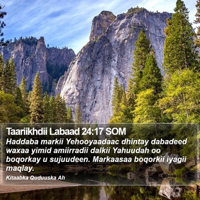 Taariikhdii Labaad 24:17 SOM Bible Verse Image