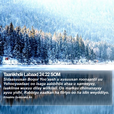 Taariikhdii Labaad 24:22 SOM Bible Verse Image