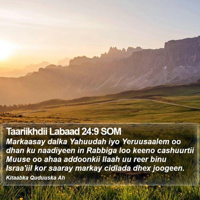 Taariikhdii Labaad 24:9 SOM Bible Verse Image