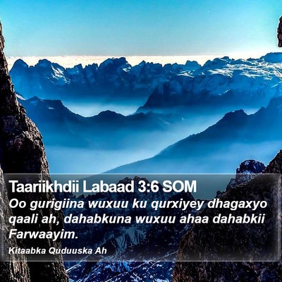 Taariikhdii Labaad 3:6 SOM Bible Verse Image