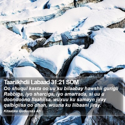 Taariikhdii Labaad 31:21 SOM Bible Verse Image