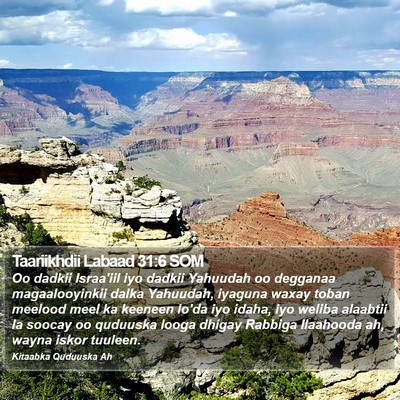 Taariikhdii Labaad 31:6 SOM Bible Verse Image