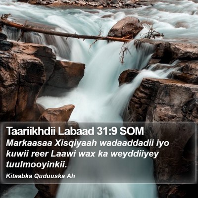 Taariikhdii Labaad 31:9 SOM Bible Verse Image