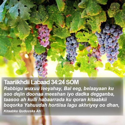Taariikhdii Labaad 34:24 SOM Bible Verse Image