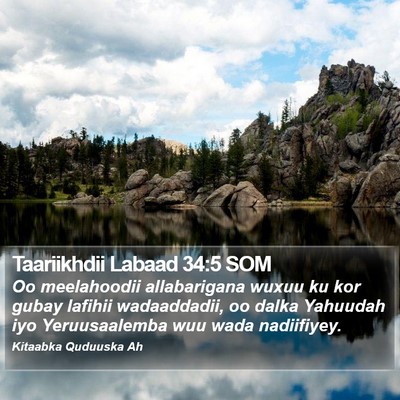 Taariikhdii Labaad 34:5 SOM Bible Verse Image
