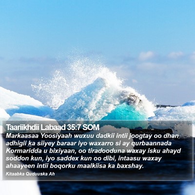 Taariikhdii Labaad 35:7 SOM Bible Verse Image