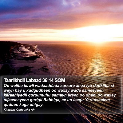Taariikhdii Labaad 36:14 SOM Bible Verse Image