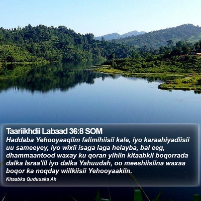 Taariikhdii Labaad 36:8 SOM Bible Verse Image