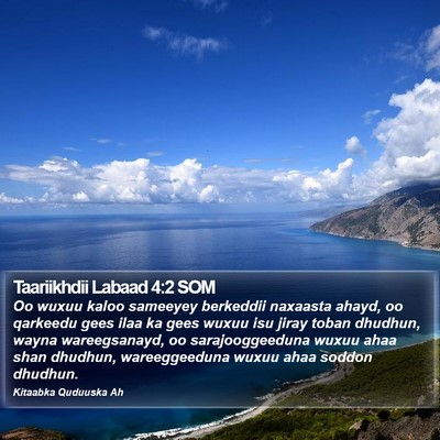Taariikhdii Labaad 4:2 SOM Bible Verse Image