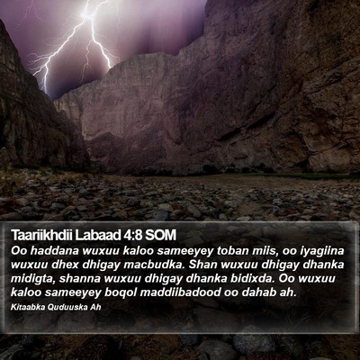 Taariikhdii Labaad 4:8 SOM Bible Verse Image