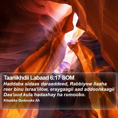 Taariikhdii Labaad 6:17 SOM Bible Verse Image