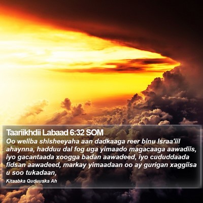 Taariikhdii Labaad 6:32 SOM Bible Verse Image