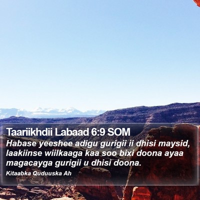 Taariikhdii Labaad 6:9 SOM Bible Verse Image