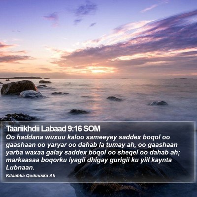 Taariikhdii Labaad 9:16 SOM Bible Verse Image
