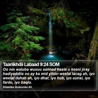 Taariikhdii Labaad 9:24 SOM Bible Verse Image