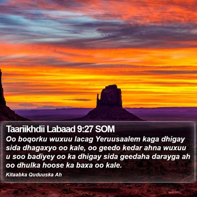 Taariikhdii Labaad 9:27 SOM Bible Verse Image