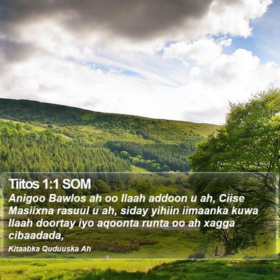 Tiitos 1:1 SOM Bible Verse Image