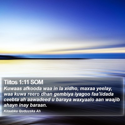Tiitos 1:11 SOM Bible Verse Image