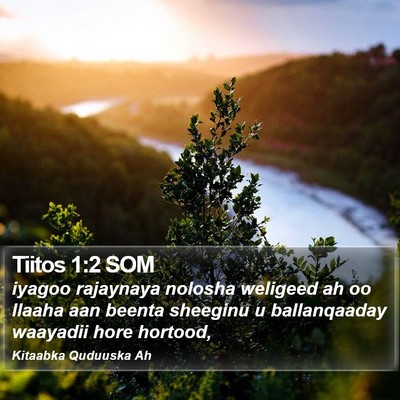 Tiitos 1:2 SOM Bible Verse Image