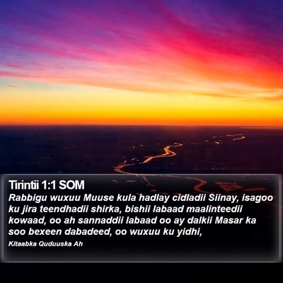 Tirintii 1:1 SOM Bible Verse Image