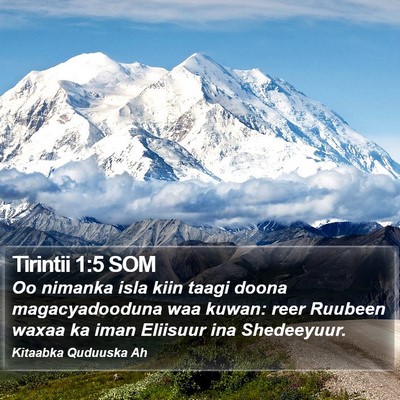 Tirintii 1:5 SOM Bible Verse Image