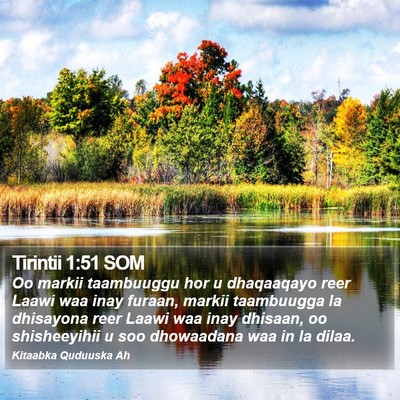 Tirintii 1:51 SOM Bible Verse Image