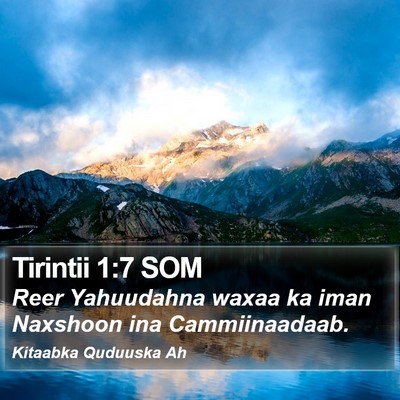 Tirintii 1:7 SOM Bible Verse Image